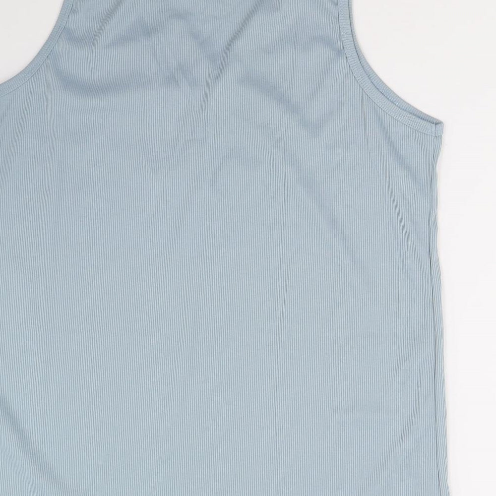 Womens UK Size  Preworn Blue Basic Tank