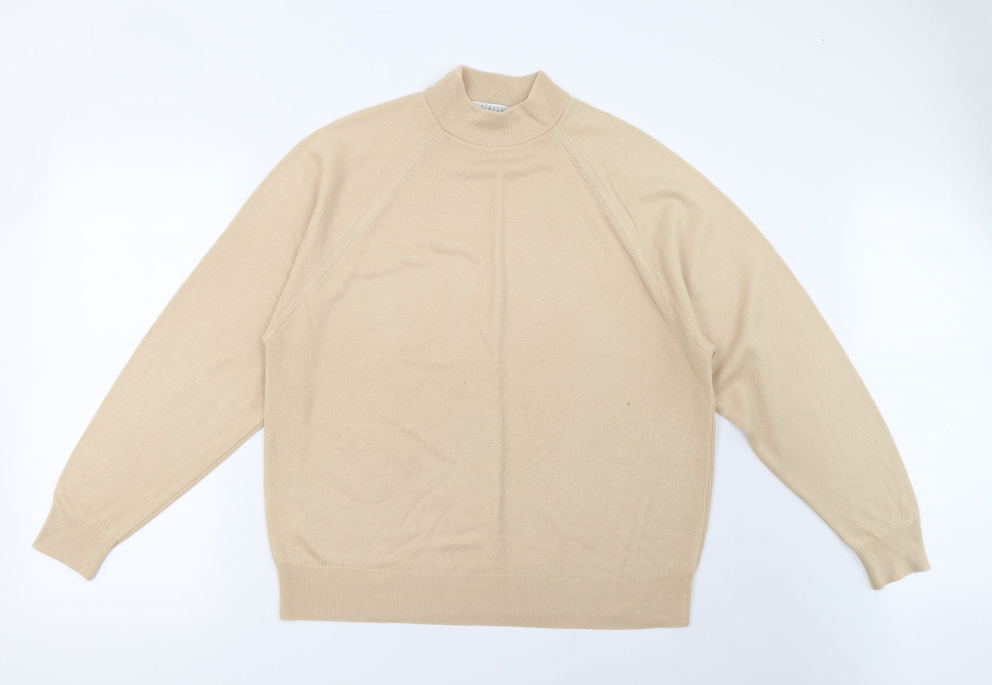 George Mens Beige  Knit Pullover Jumper