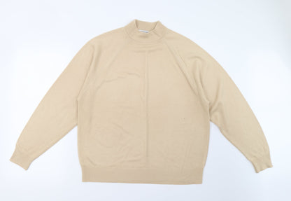 George Mens Beige  Knit Pullover Jumper