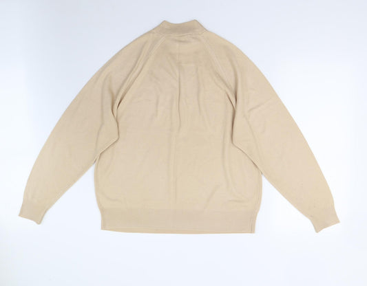 George Mens Beige  Knit Pullover Jumper