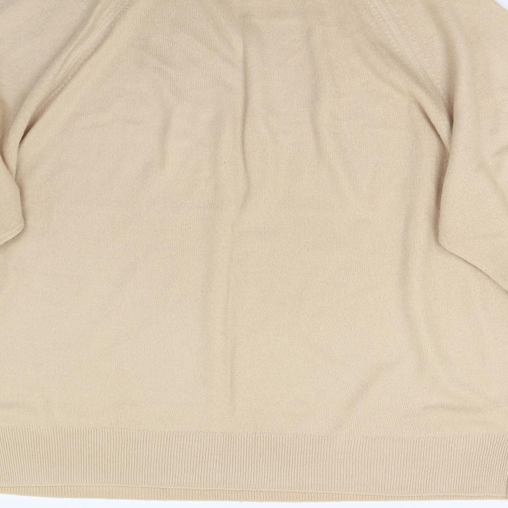 George Mens Beige  Knit Pullover Jumper