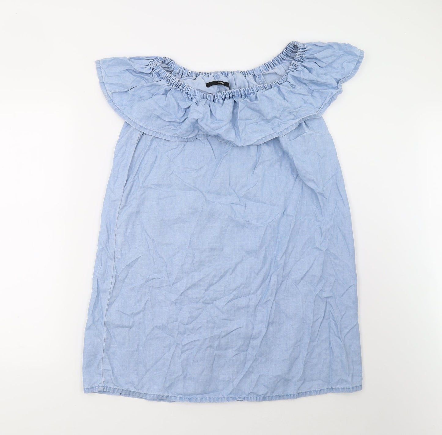 George Womens Blue   Basic Blouse Size 12