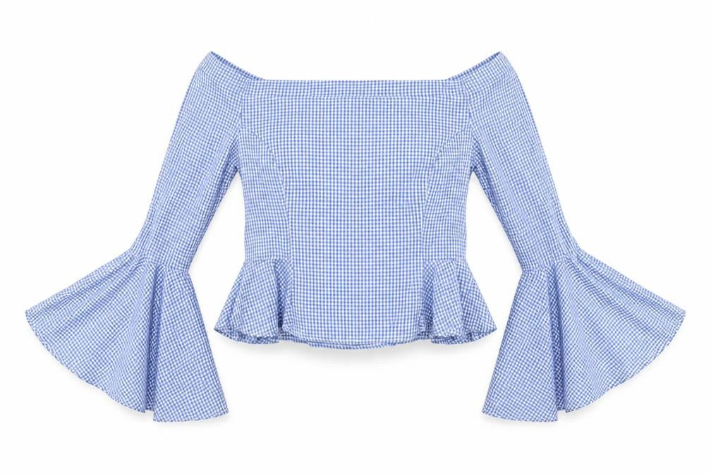 Womens UK Size 10 Boohoo Blue Basic Blouse