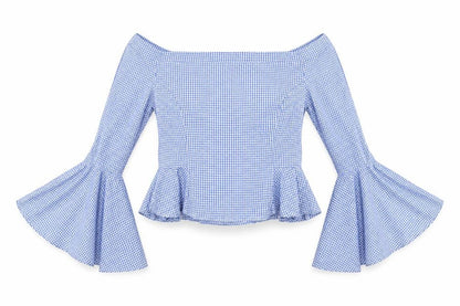 Womens UK Size 10 Boohoo Blue Basic Blouse