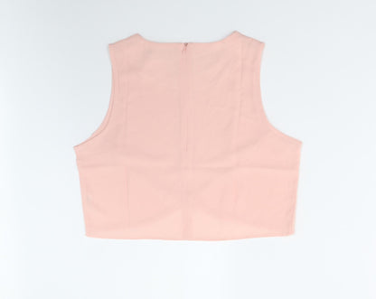 Womens UK Size 14 Ravi Famous Pink Basic Blouse