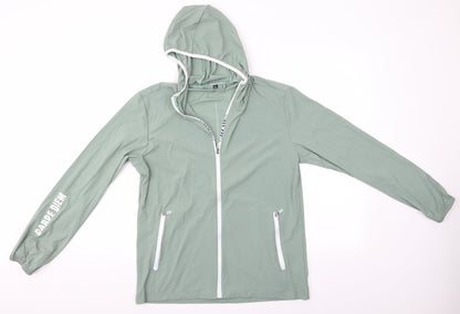 Carte Diem Womens Green   Windbreaker Coat Size L  - Carpe Diem Coat