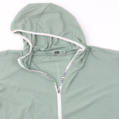 Carte Diem Womens Green   Windbreaker Coat Size L  - Carpe Diem Coat