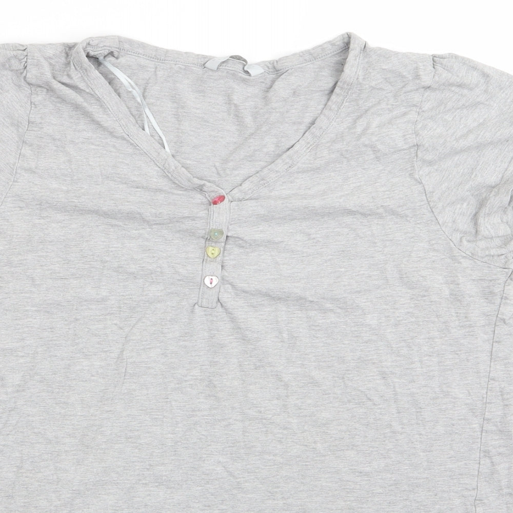 Goodnight Womens Grey    Pyjama Top Size 12