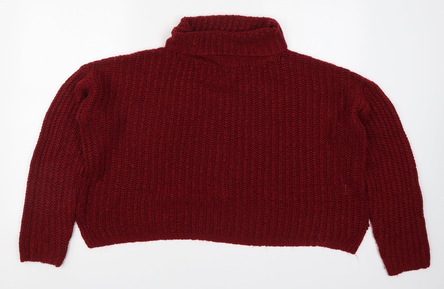 Primark Womens Red  Knit Pullover Jumper Size 12