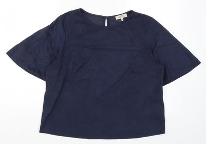 Papaya Womens Blue   Basic T-Shirt Size 14