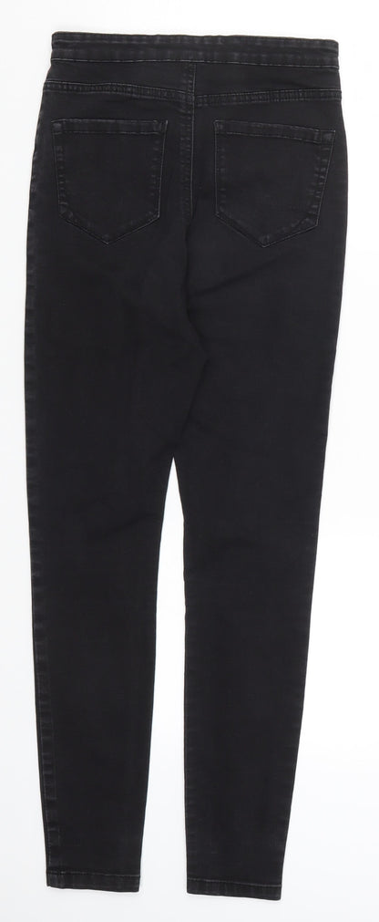 Denim Co Womens Black  Denim Skinny Jeans Size 8 L27 in