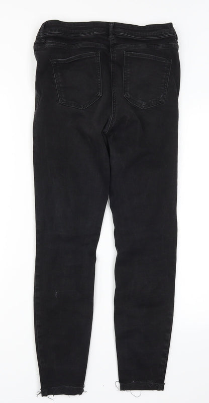 NEXT Womens Black  Denim Skinny Jeans Size 10 L28 in