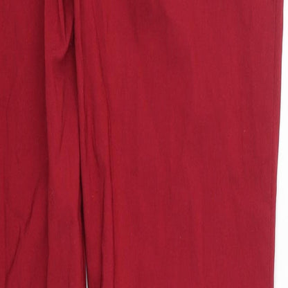 Alia Womens Red   Trousers  Size 8 L31 in