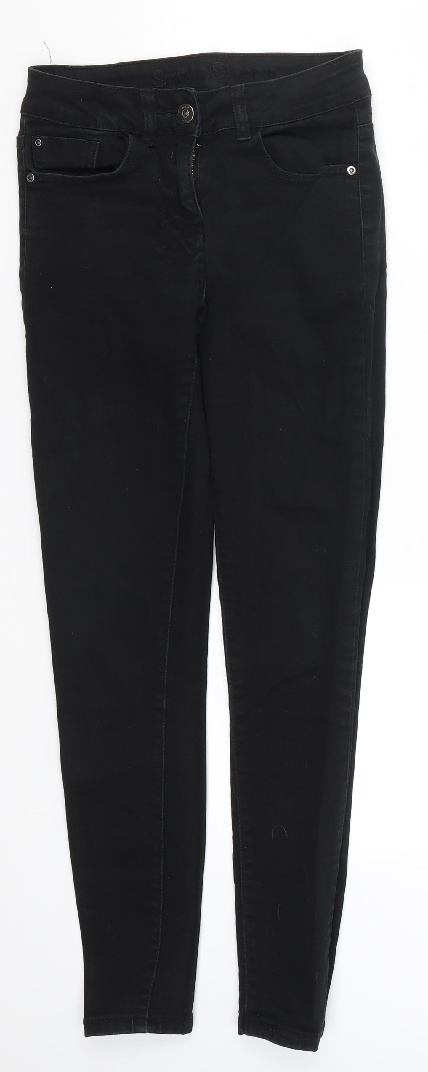 George Womens Black  Denim Skinny Jeans Size 8 L26 in