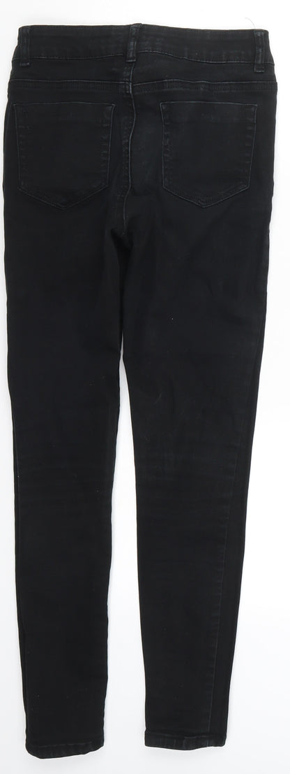 George Womens Black  Denim Skinny Jeans Size 8 L26 in