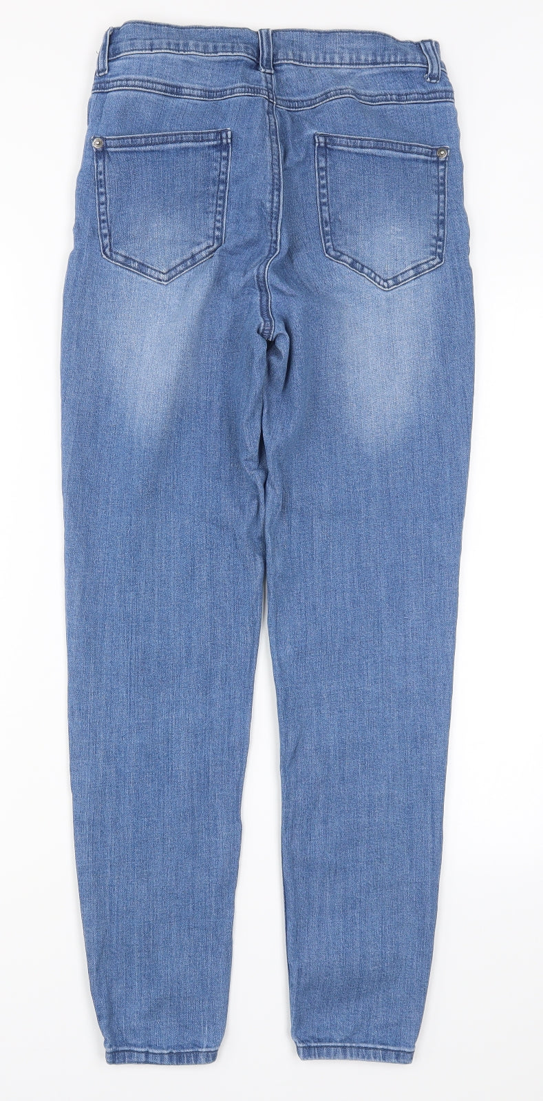 Find Womens Blue  Denim Tapered Jeans Size 28 in L28.5 in