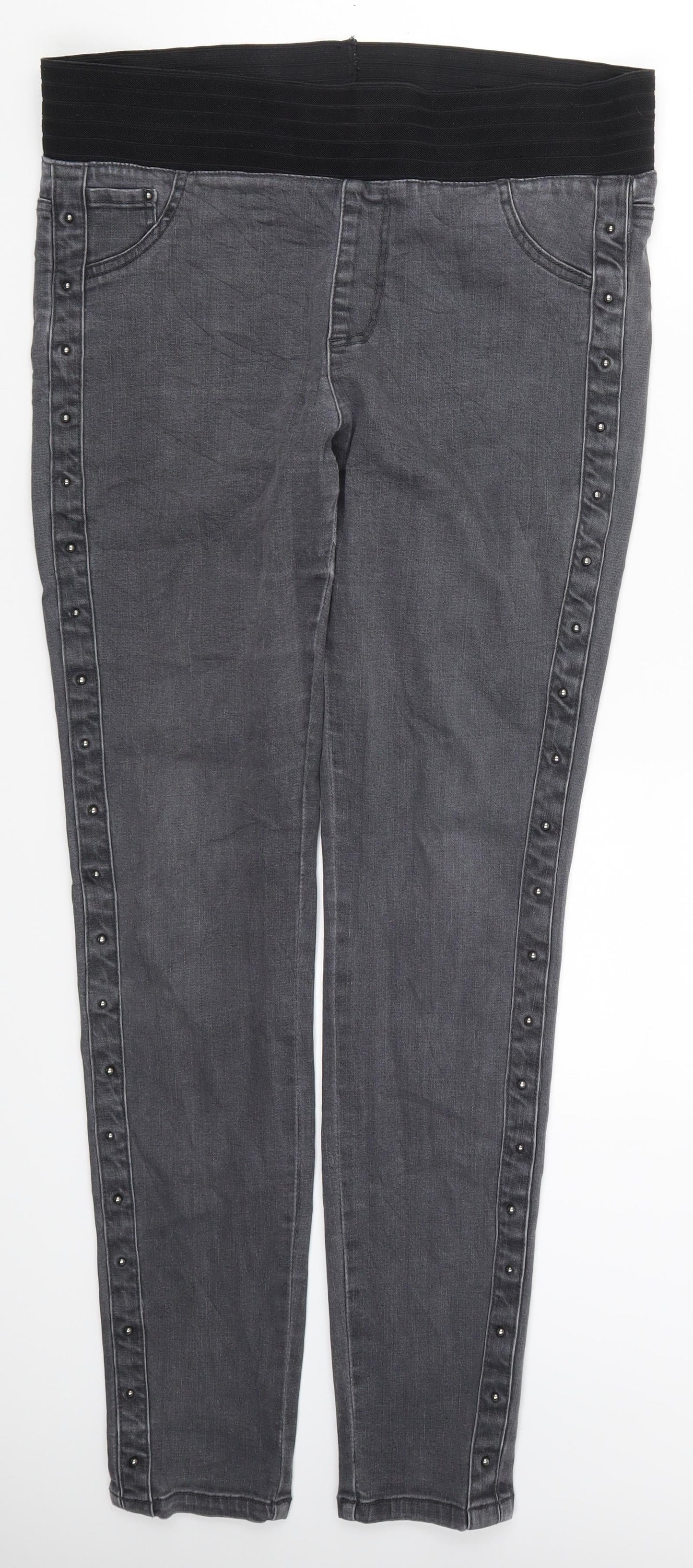 Freequent Womens Grey  Denim Jegging Jeans Size M L30.5 in