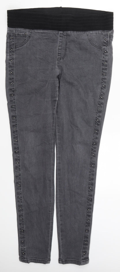 Freequent Womens Grey  Denim Jegging Jeans Size M L30.5 in