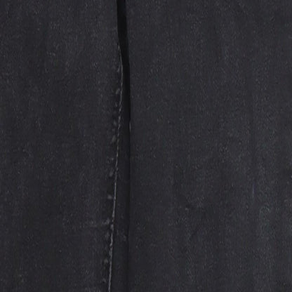 Womens UK Size 4 MNG Regular Fit Skinny Black Jeans