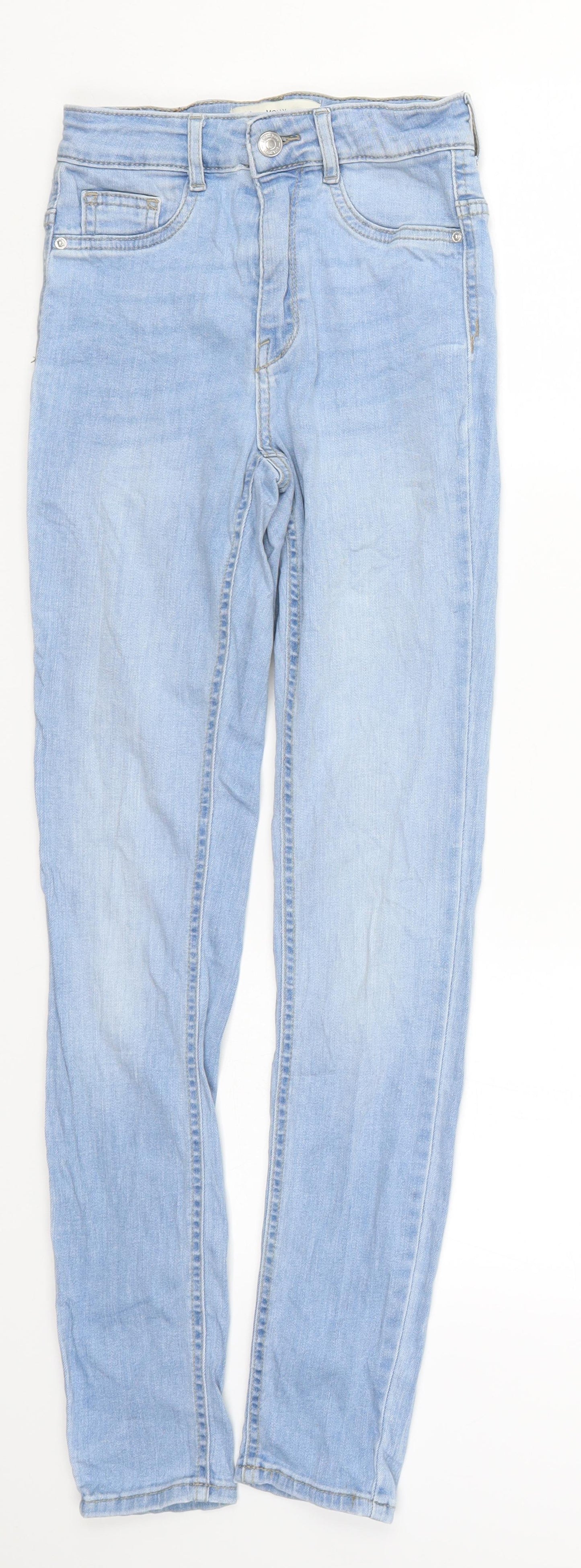 Womens UK Size XS Gina Tricot Regular Fit Skinny Blue Jeans