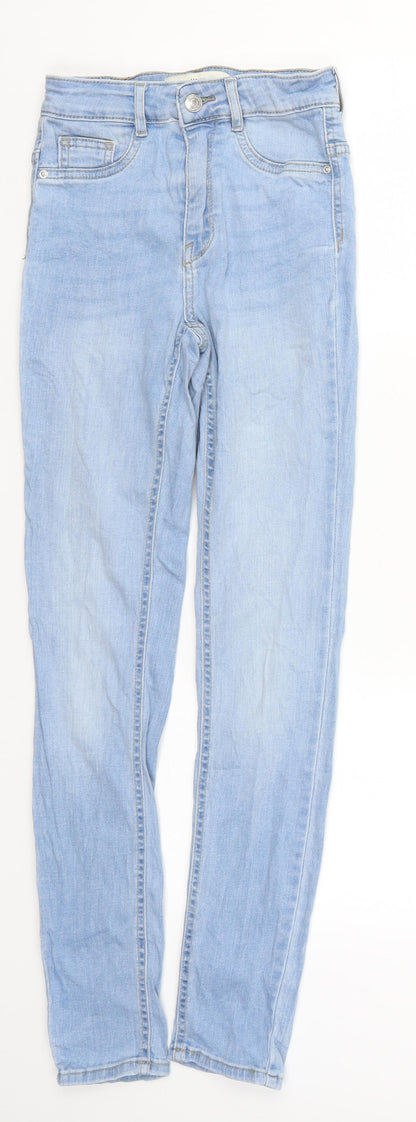 Womens UK Size XS Gina Tricot Regular Fit Skinny Blue Jeans