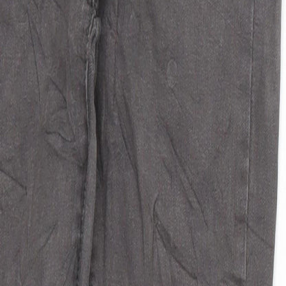 Elegants Deluxe Womens Grey  Denim Skinny Jeans Size 8 L25 in