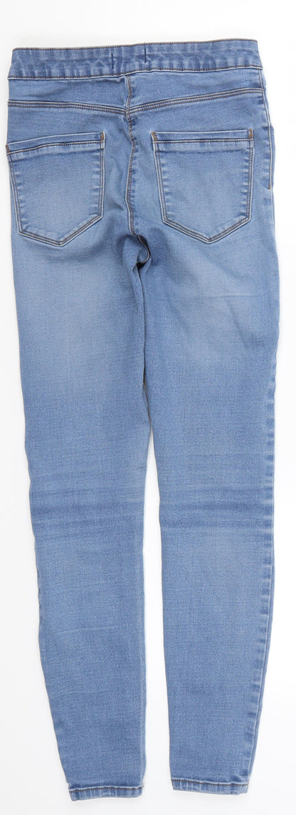 Preworn Womens Blue  Denim Skinny Jeans Size 8 L26.5 in