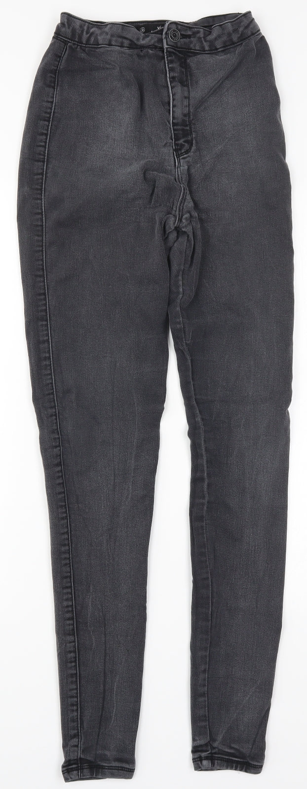 Missguided Womens Grey  Denim Skinny Jeans Size 10 L31 in