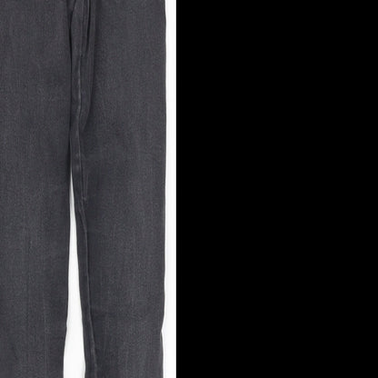 Missguided Womens Grey  Denim Skinny Jeans Size 10 L31 in