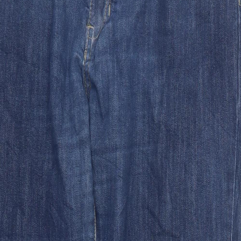 MAPP Womens Blue  Denim Straight Jeans Size 37 in L31 in