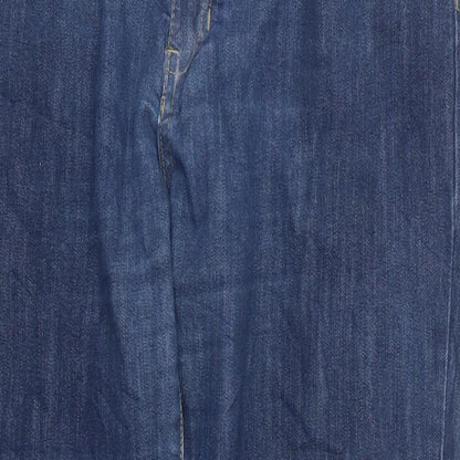MAPP Womens Blue  Denim Straight Jeans Size 37 in L31 in
