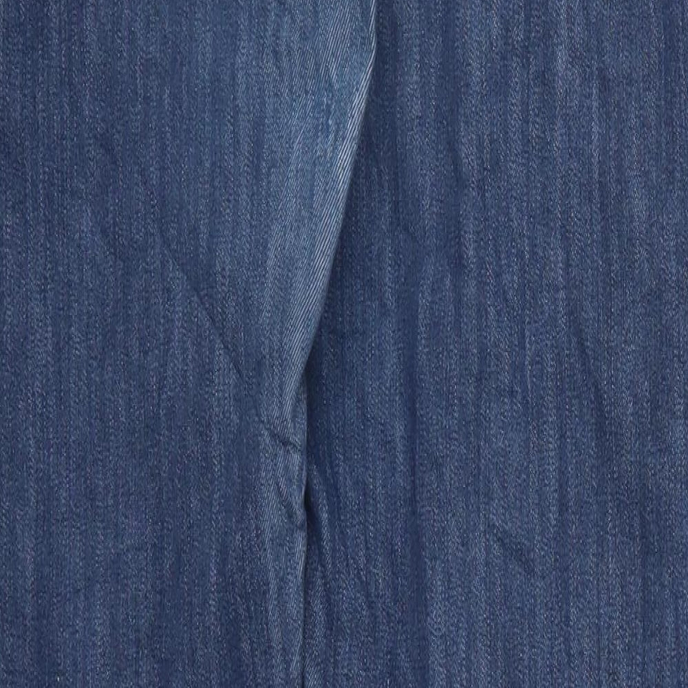 MAPP Womens Blue  Denim Straight Jeans Size 37 in L31 in