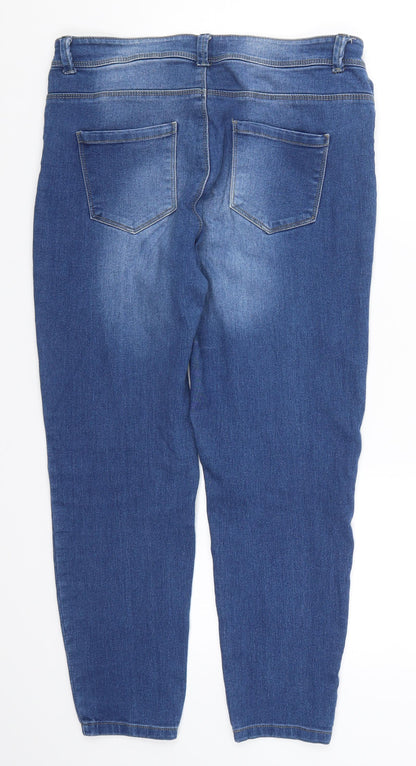 Denim Co Womens Blue  Denim Skinny Jeans Size 14 L24 in