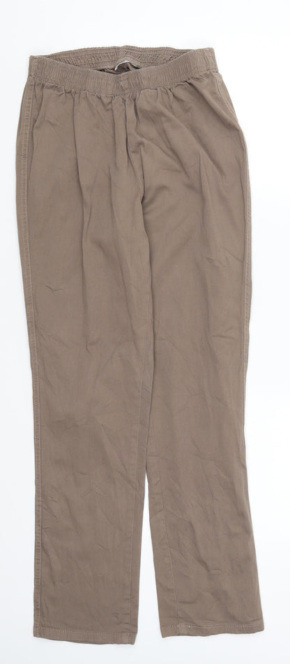 Womens UK Size 27 in Preworn Regular Fit  Brown Trousers