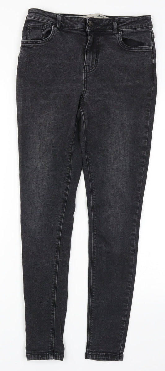 Denim Co Womens Grey  Denim Skinny Jeans Size 8 L20 in