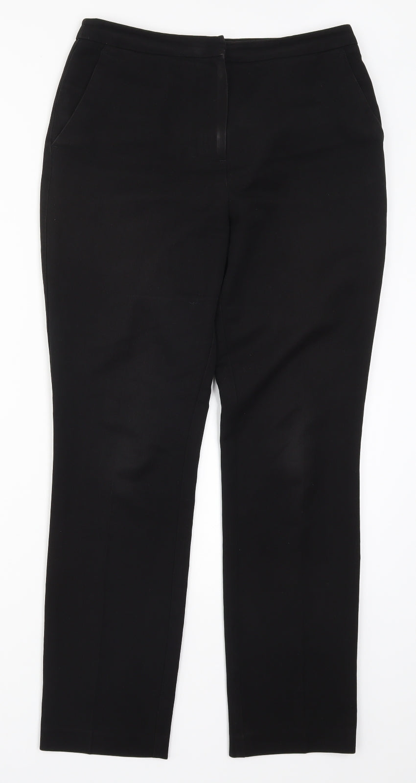 Womens UK Size 8 Papaya Regular Fit  Black Trousers
