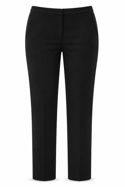 Womens UK Size 8 Papaya Regular Fit  Black Trousers