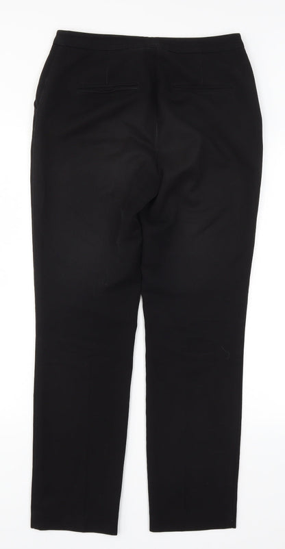 Womens UK Size 8 Papaya Regular Fit  Black Trousers