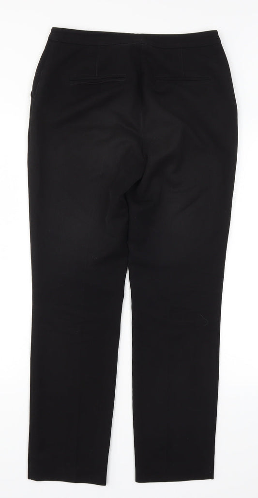 Womens UK Size 8 Papaya Regular Fit  Black Trousers