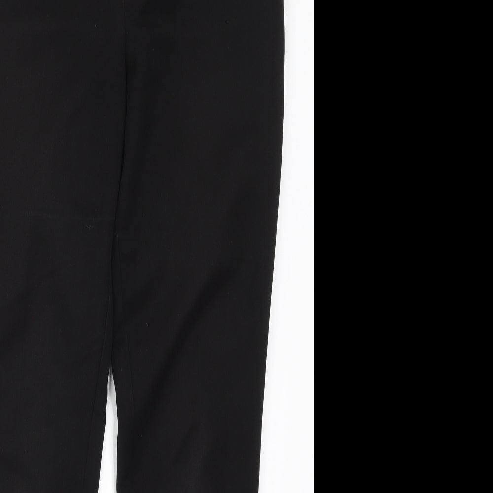 Womens UK Size 8 Papaya Regular Fit  Black Trousers