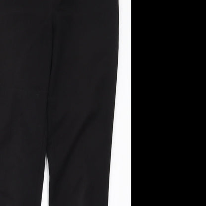 Womens UK Size 8 Papaya Regular Fit  Black Trousers