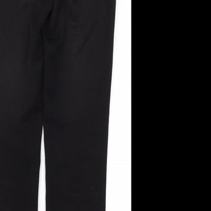 Womens UK Size 8 Papaya Regular Fit  Black Trousers