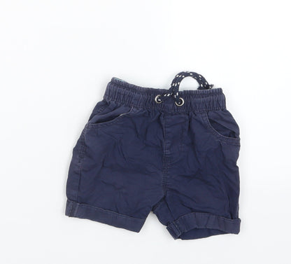 George  Blue   Cropped Trousers Size 12-18 Months