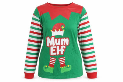 Pyjamas.com Womens Green Geometric  Top Pyjama Top Size 8  - Christmas