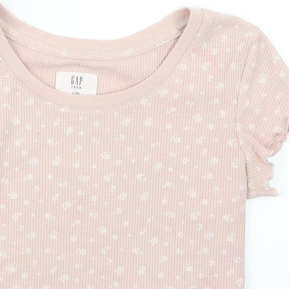 Gap Girls Beige   Basic T-Shirt Size 10 Years