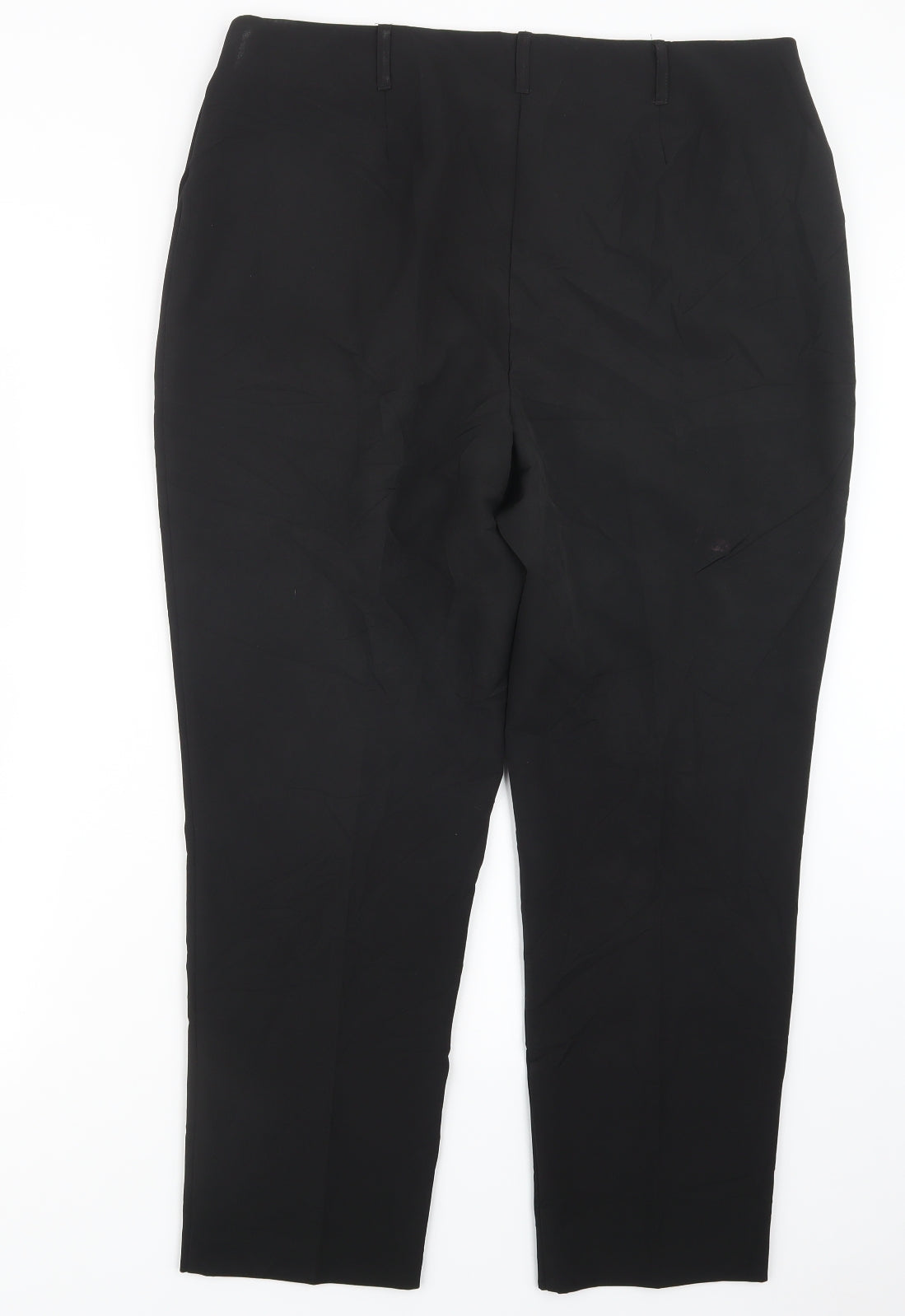 Womens UK Size 16 M&Co Regular Fit  Black Trousers