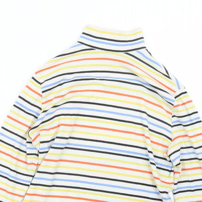 George Womens Blue Striped  Basic T-Shirt Size 12