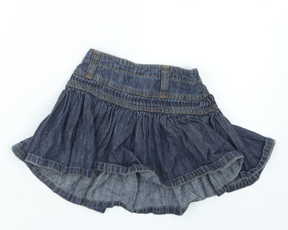 Adams Kids Girls Blue  Denim A-Line Skirt Size 3 Years