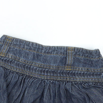 Adams Kids Girls Blue  Denim A-Line Skirt Size 3 Years