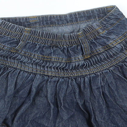 Adams Kids Girls Blue  Denim A-Line Skirt Size 3 Years